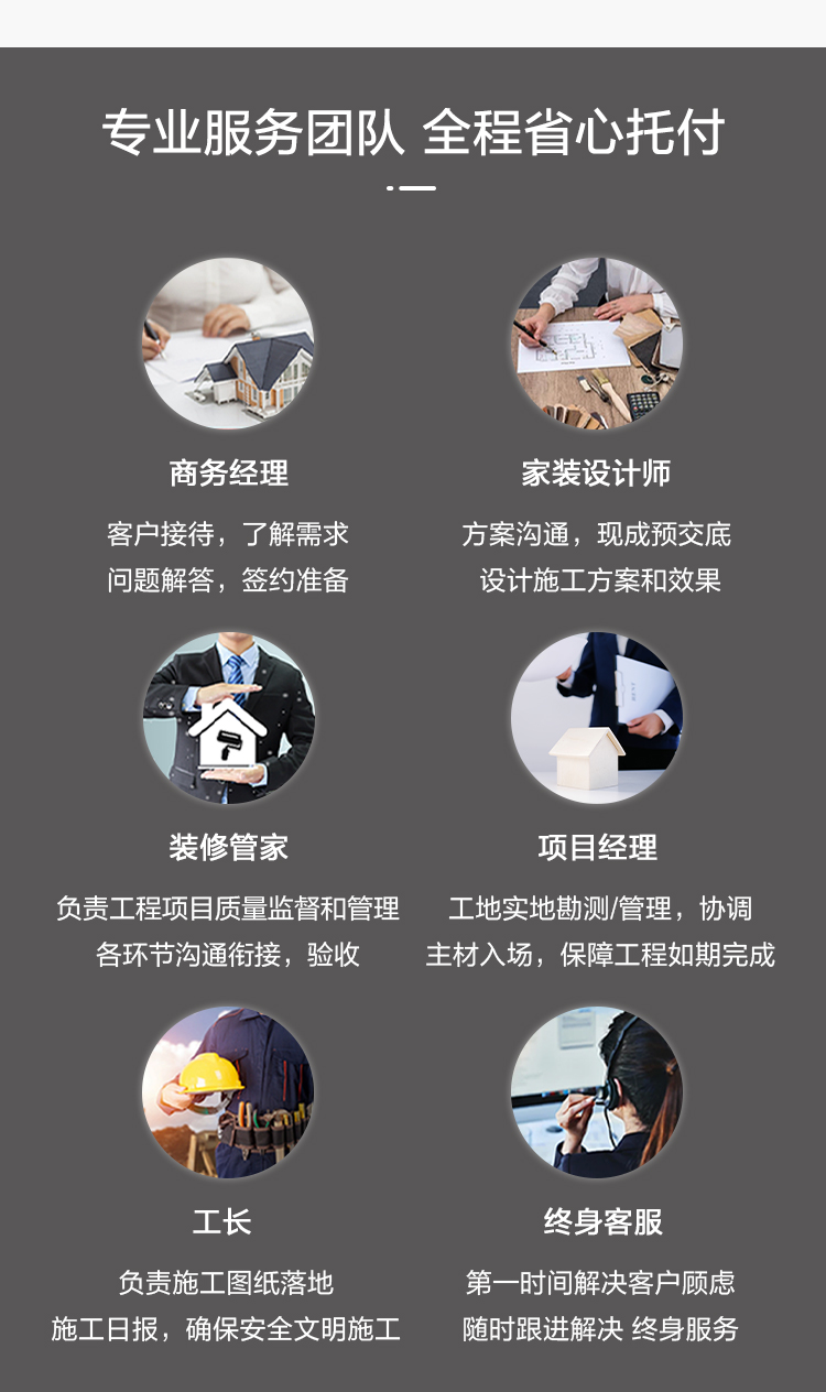 专业服务团队 全程省心托付